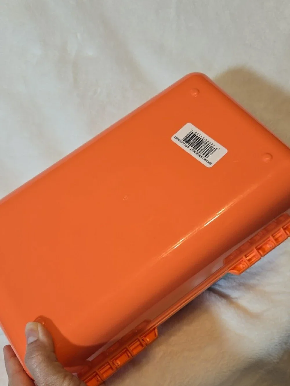 Caboodles Orange Retro Cosmetic Carry Case with White Handle